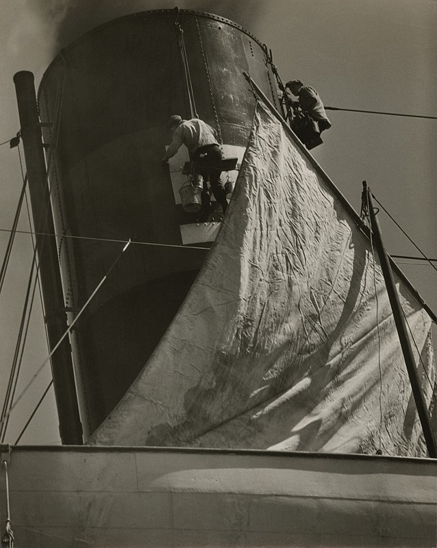 Покрасочные работы, 1931. Фотограф Альма Лэвенсон