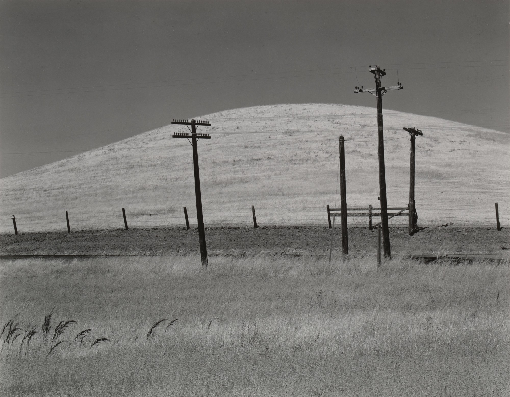 Холм и столбы. Округ Солано, 1937. Фотограф Эдвард Уэстон