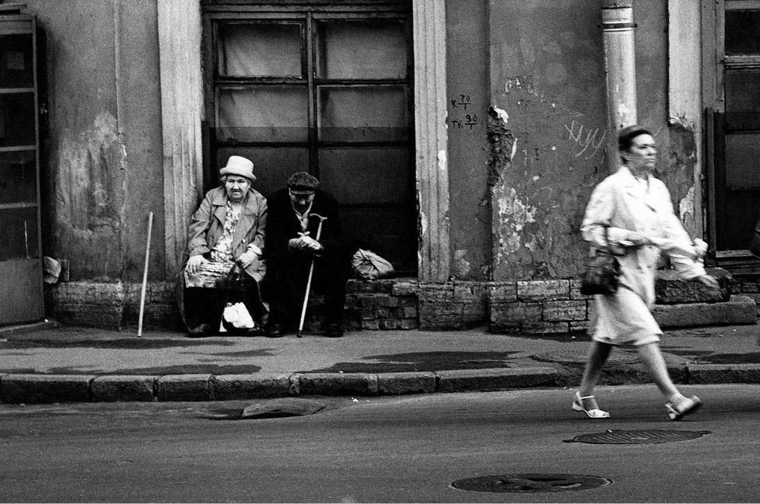 Старики, Ленинград, 1988. Фотограф Александр Китаев