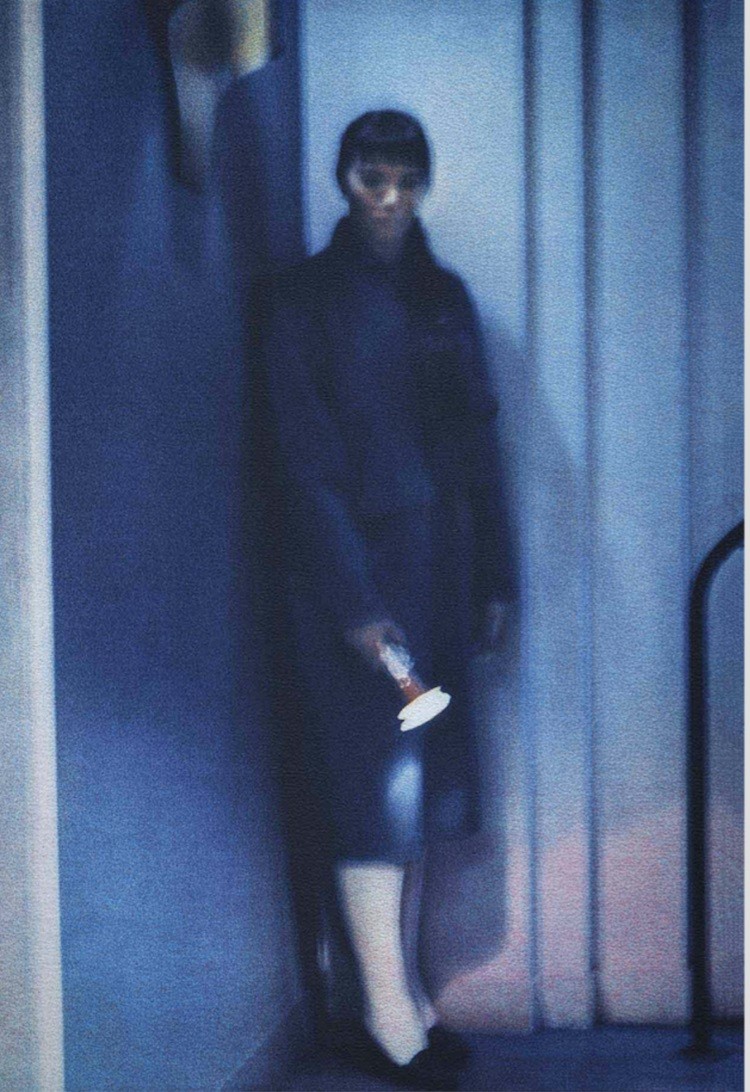 Женщина в музее Гревен (музей восковых фигур), Париж 1988 год. Фотограф Долорес Марат
