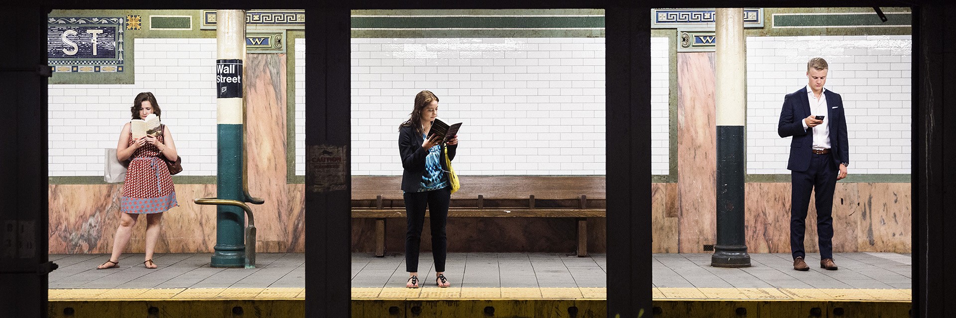 Из серии Платформы. Уолл-стрит, Нью-Йорк. Фотограф Натан Двир