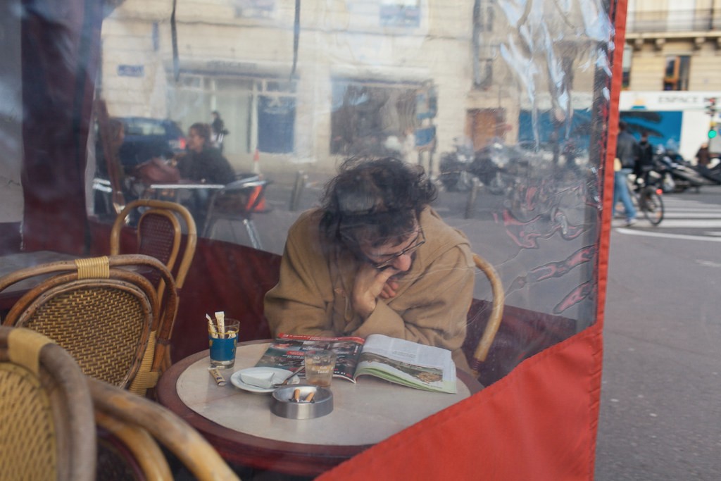 Кафе, Париж. Фотограф Пьер Вайзер