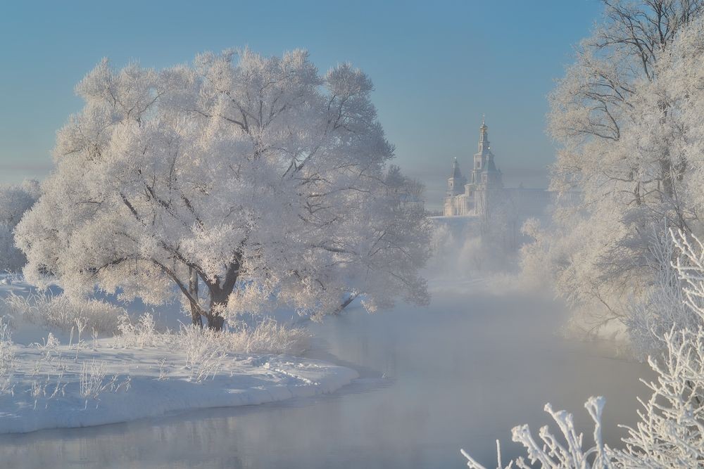 Белое утро зимы. Автор Владимир Романский