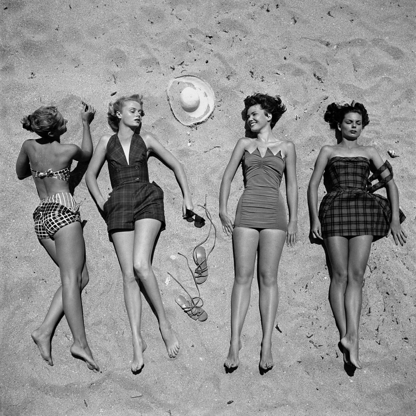 Пляжная мода, 1950. Фотограф Нина Лин