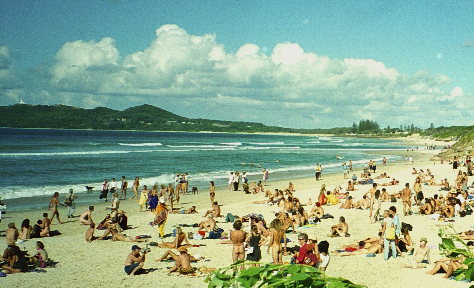 Пляж города Байрон-Бей, Австралия, 1996