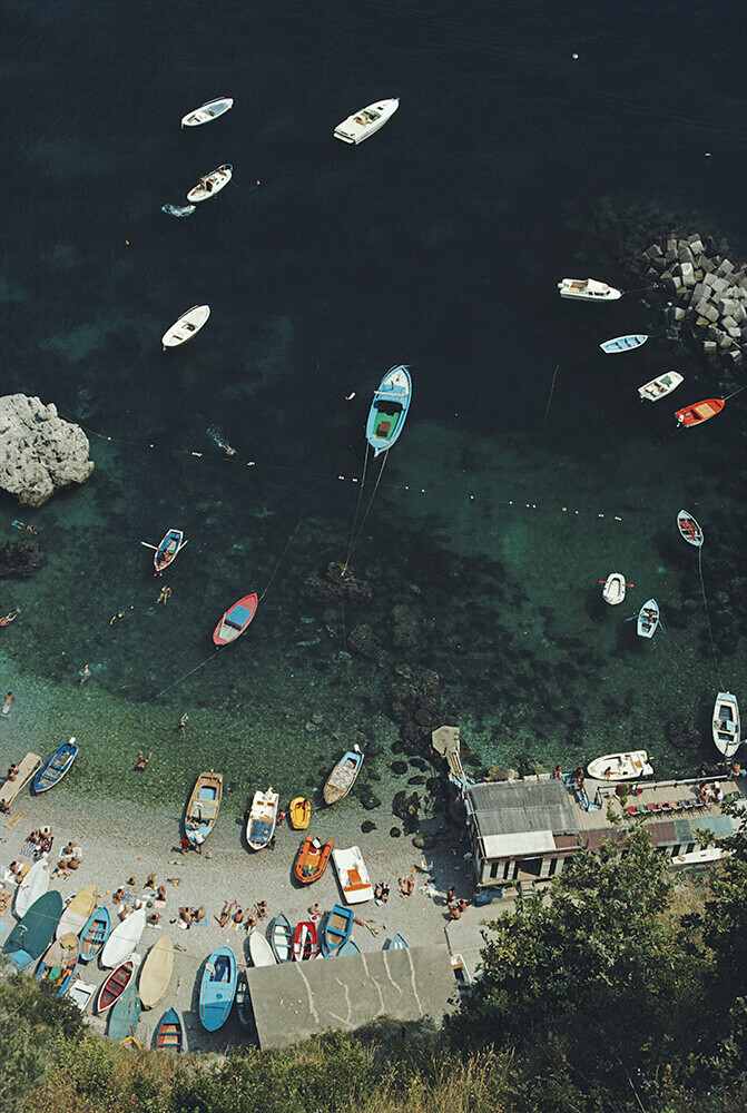 Побережье Амальфи, Италия, 1984. Фотограф Слим Ааронс