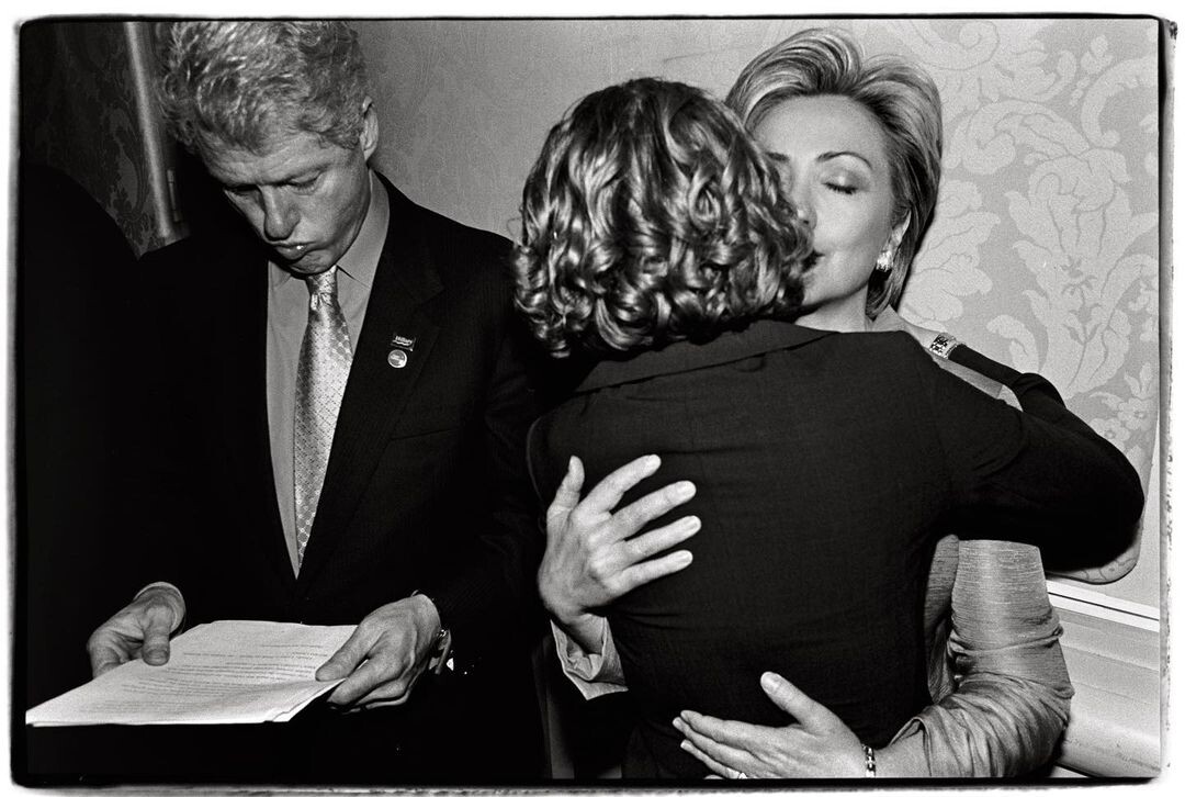 Билл, Хиллари и Челси Клинтон, Нью-Йорк, 2000. Фотограф Энни Лейбовиц