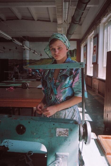 Новооскольская воспитательная колония, 1995. Фотограф Лиз Сарфати