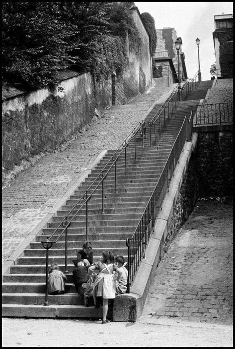 Монмартр, 1957 год. Фотограф Инге Морат