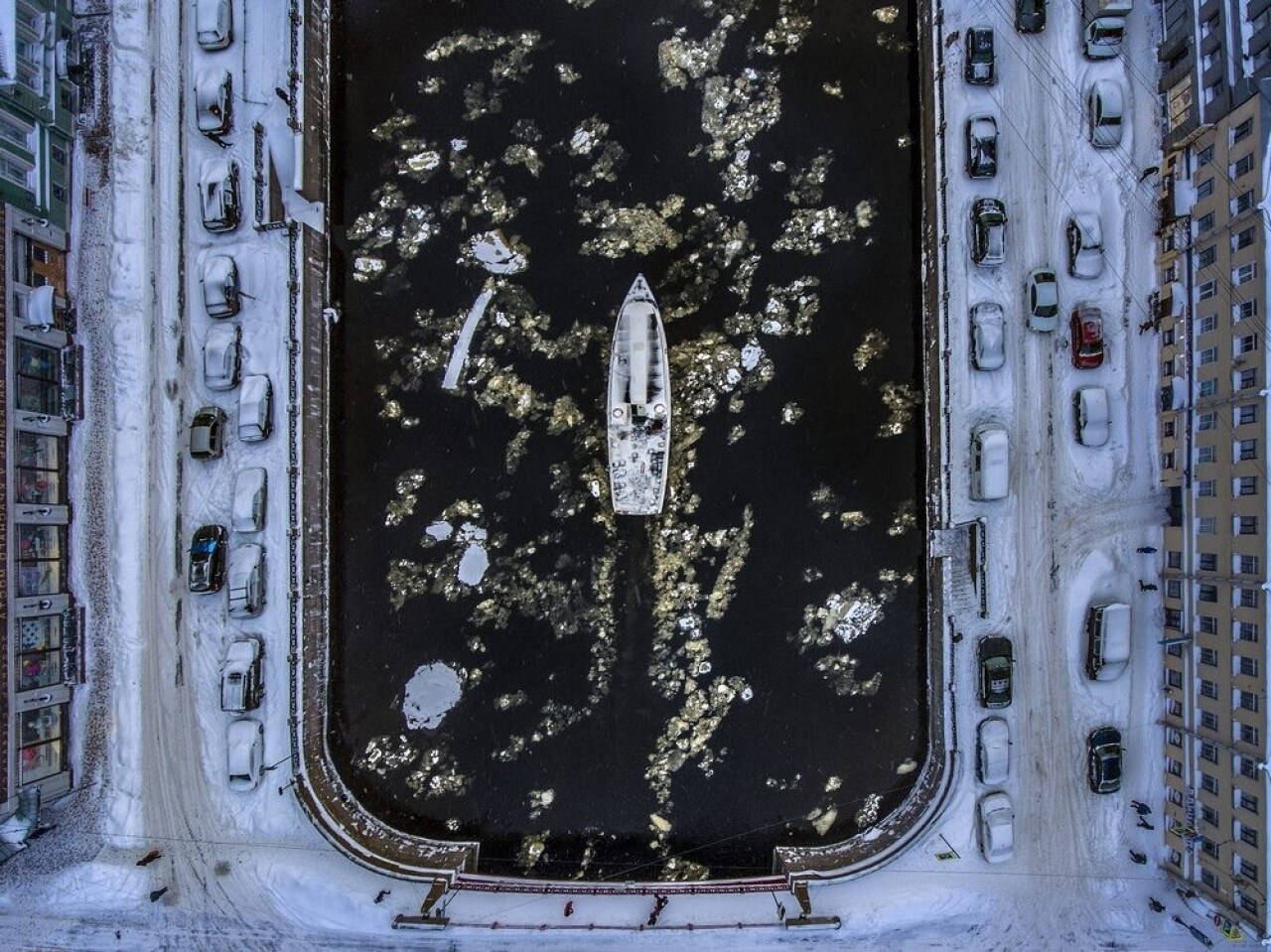 Зима на Мойке. Фотограф Александр Петросян