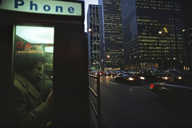 Телефон. Нью-Йорк, 1970. Фотограф Эрнст Хаас