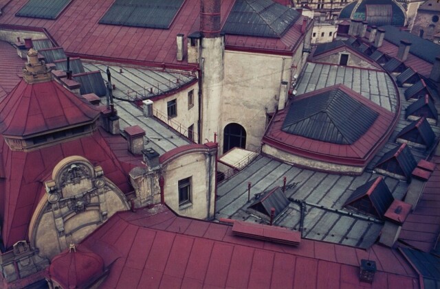 Крыши, Прага, 1967. Фотограф Франко Фонтана