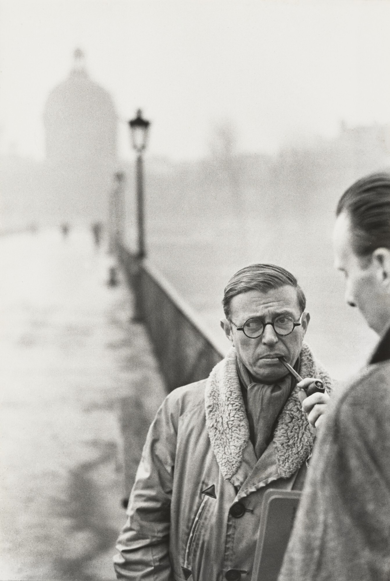 Жан-Поль Сартр, Париж, 1946. Фотограф Анри Картье-Брессон
