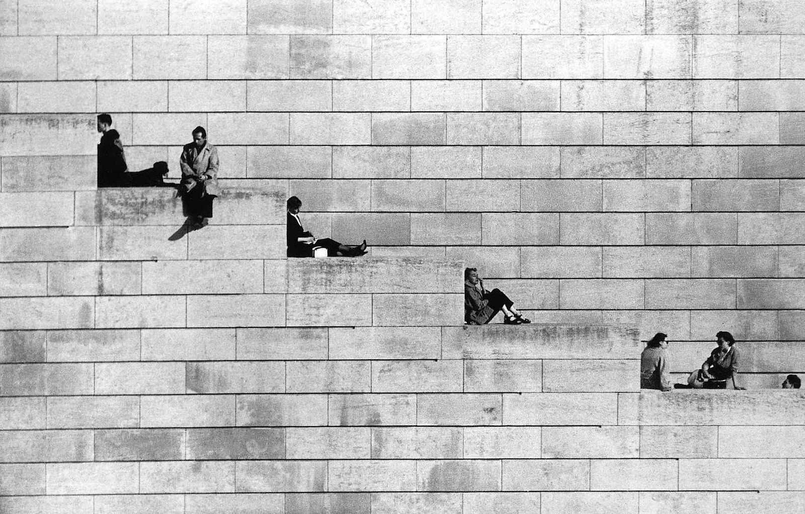 Диагональ, Париж, 1953. Фотограф Робер Дуано