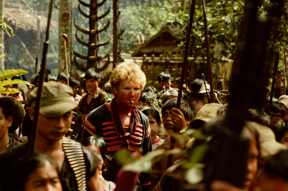 Сэм Боттомс во время съемок фильма Апокалипсис сегодня, Филиппины, 1976 год. Фотограф Час Герретсен
