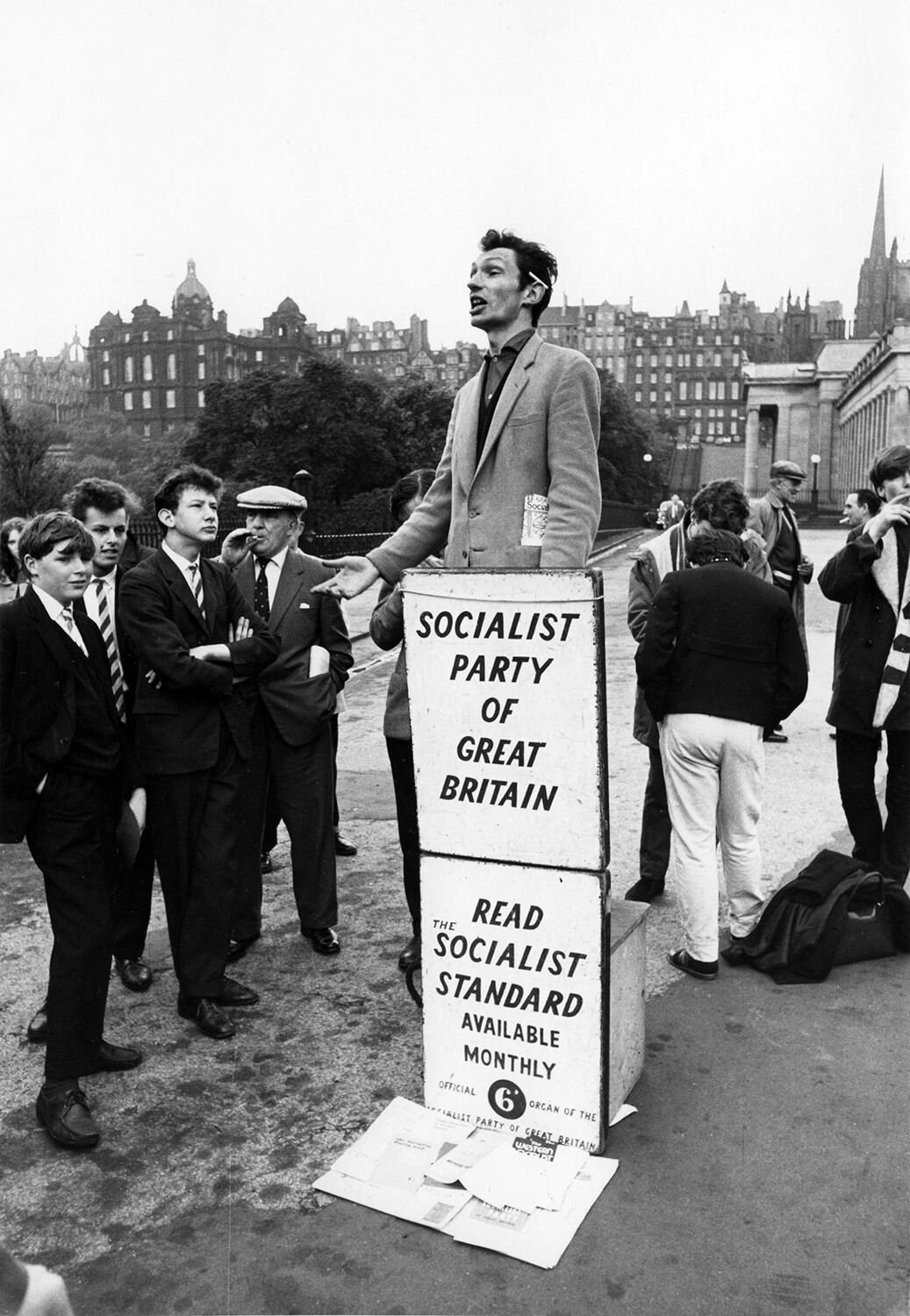 Оратор-социалист, Эдинбург, 1964. Фотограф Роберт Бломфилд