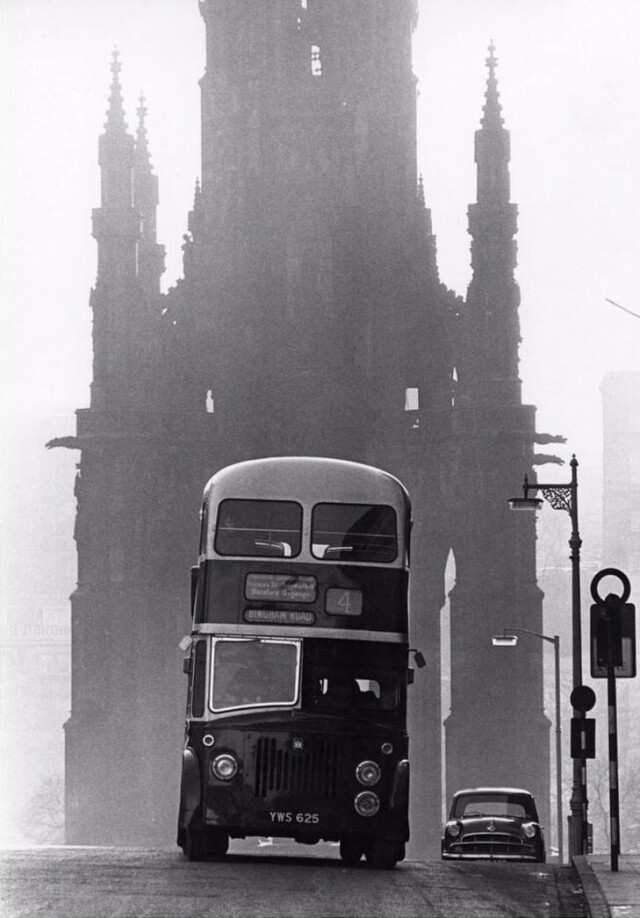 Двухэтажный автобус, Эдинбург, 1965. Фотограф Роберт Бломфилд