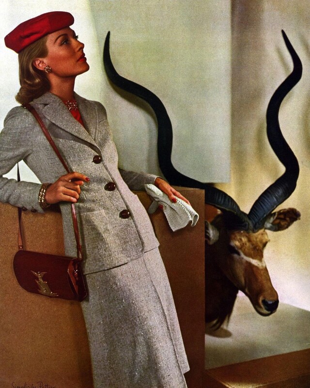 Для Harper’s Bazaar, октябрь, 1942 год. Фотограф Георгий Гойнинген-Гюне