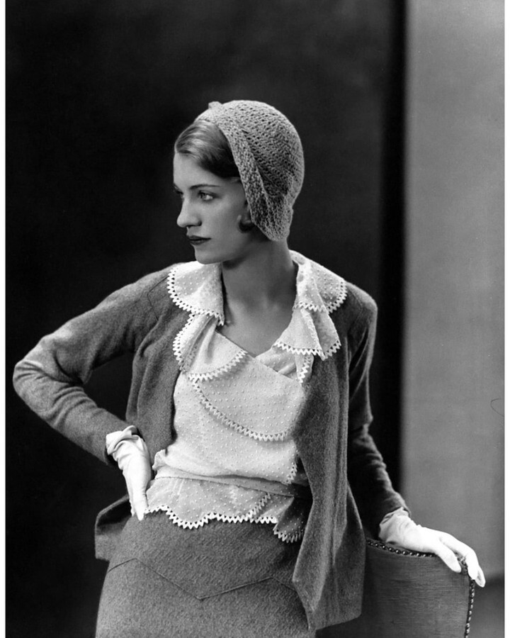 Ли Миллер, в костюме от Mirande, Vogue, 1931 год. Фотограф Георгий Гойнинген-Гюне
