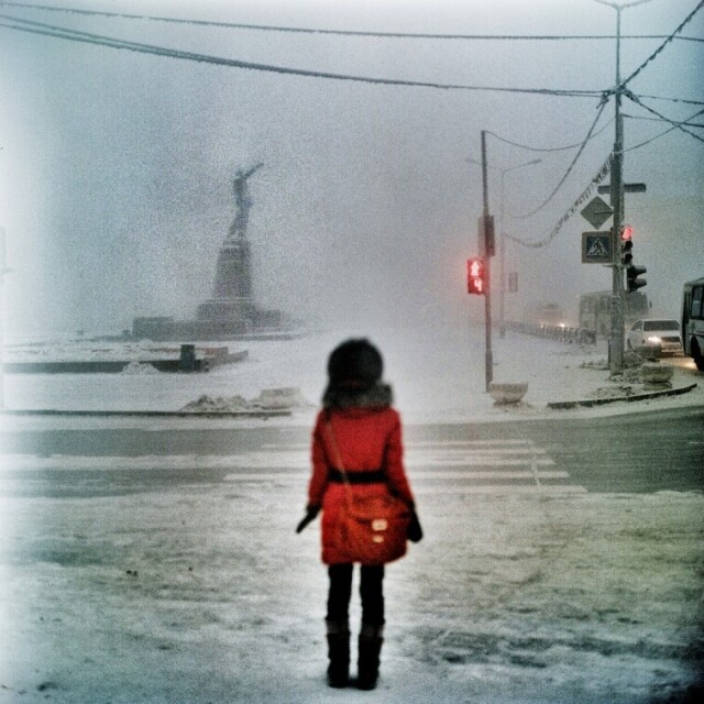 Самый холодный город в фотопроекте Стива Юнкера