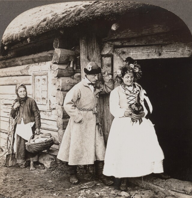 Влюблённые у старого дома, Россия, 1860 – 1930, Keystone View Company