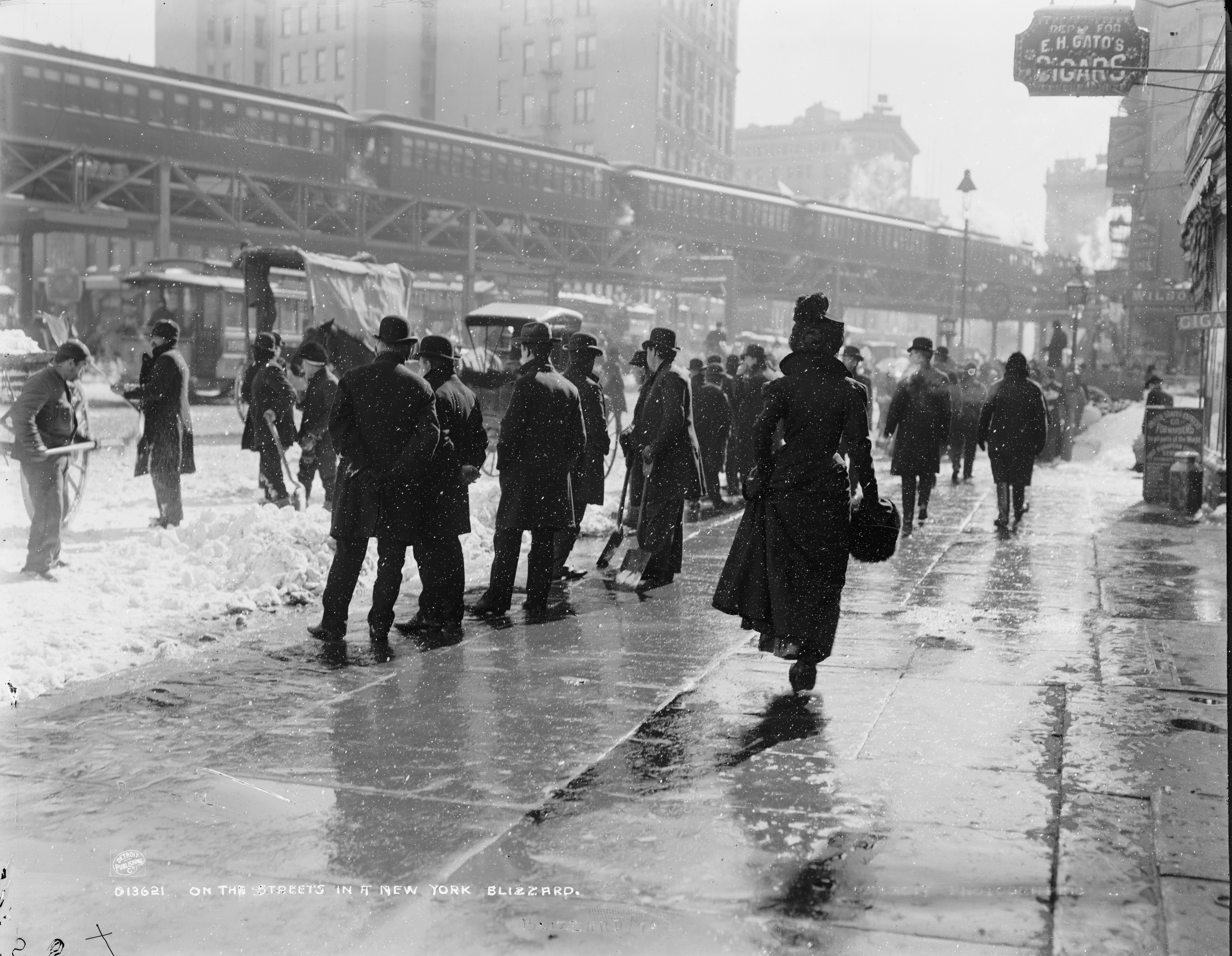 Снегопад в Нью-Йорке, 1899