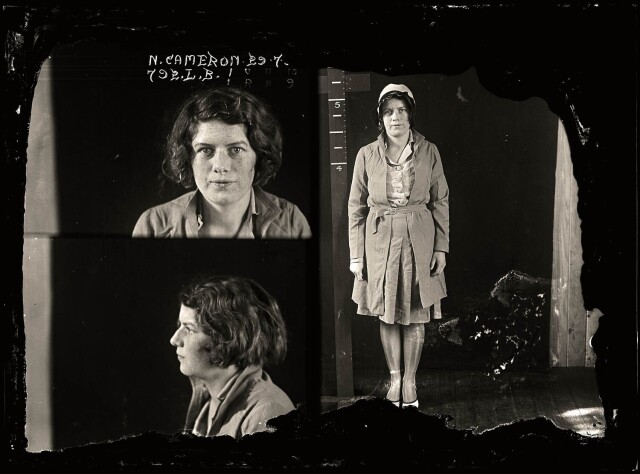 Нелли Камерон, была одной из самых популярных проституток Сиднея, 1930 год. Архив судебной фотографии полиции Нового Южного Уэльса