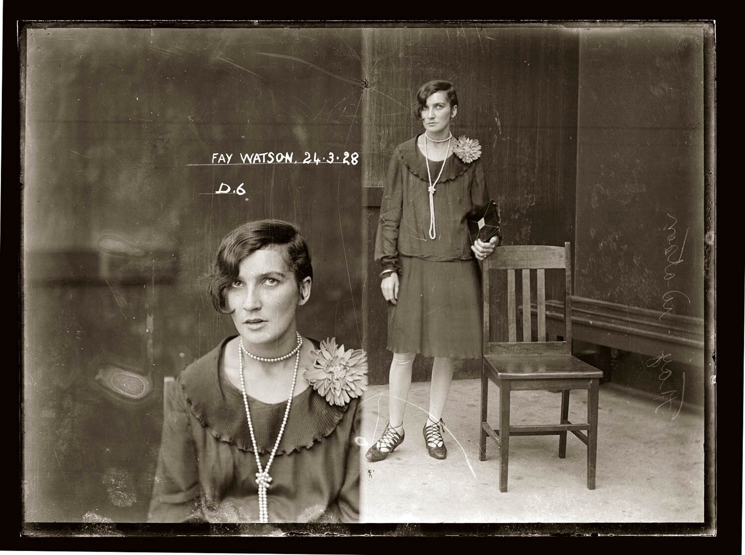 Фэй Уотсон, осуждена за хранение кокаина, 1928 год. Архив судебной фотографии полиции Нового Южного Уэльса