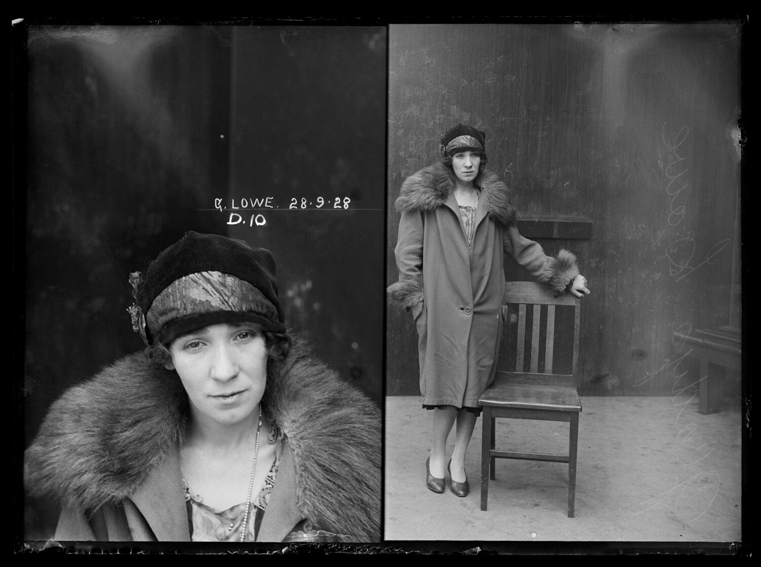 Глэдис Лоу, поймана с опиумом во время полицейского рейда, 1928 год. Архив судебной фотографии полиции Нового Южного Уэльса