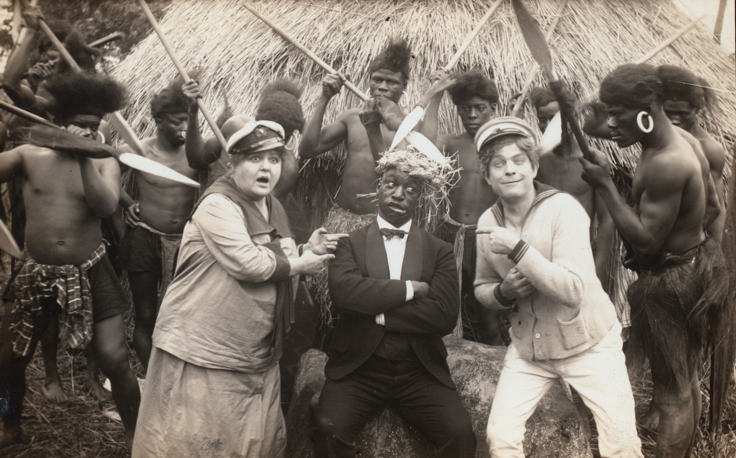 Съёмки фильма Кошмар Джози на Кони-Айленде, 1914