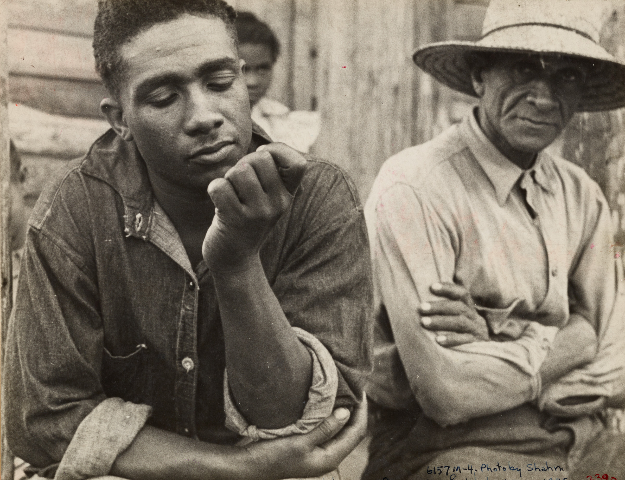 Безработные трапперы, Луизиана, 1935. Фотограф Бен Шан