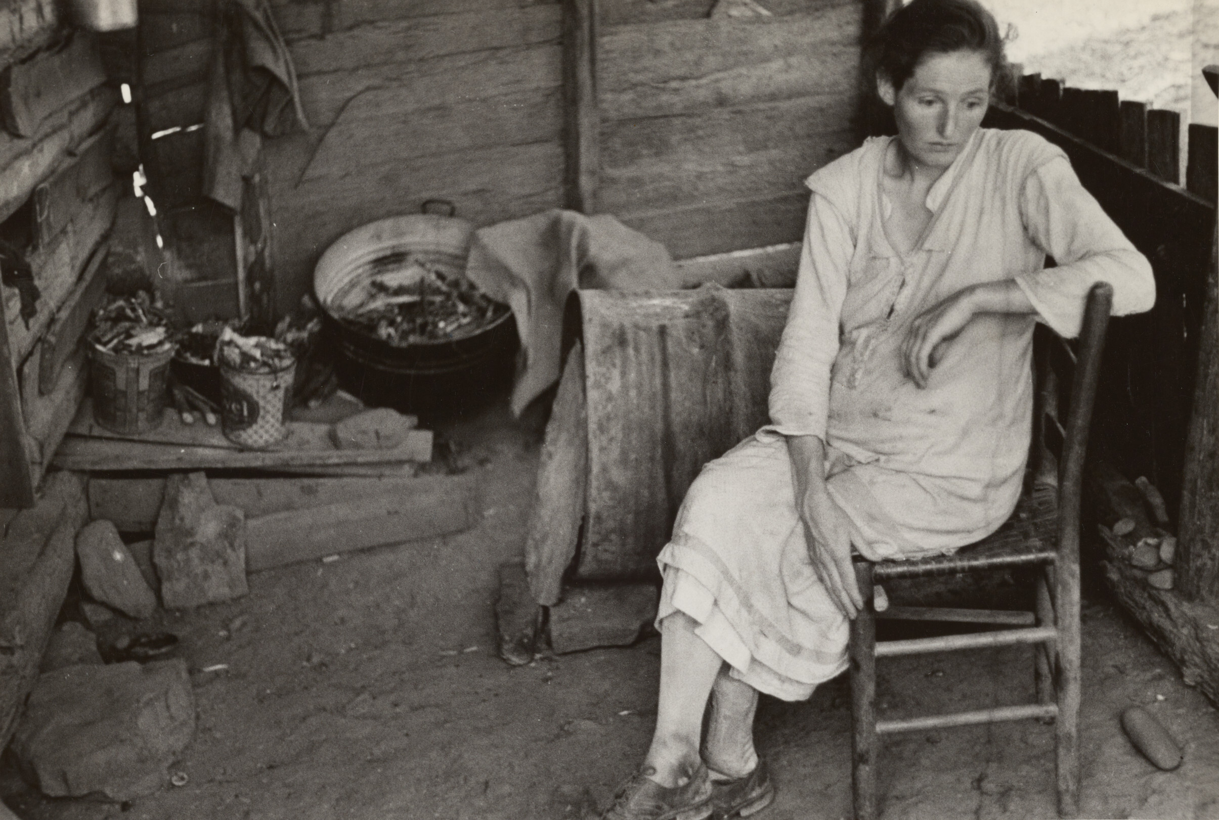 Семья бедного фермера-арендатора, Озарк, Арканзас, 1935. Фотограф Бен Шан