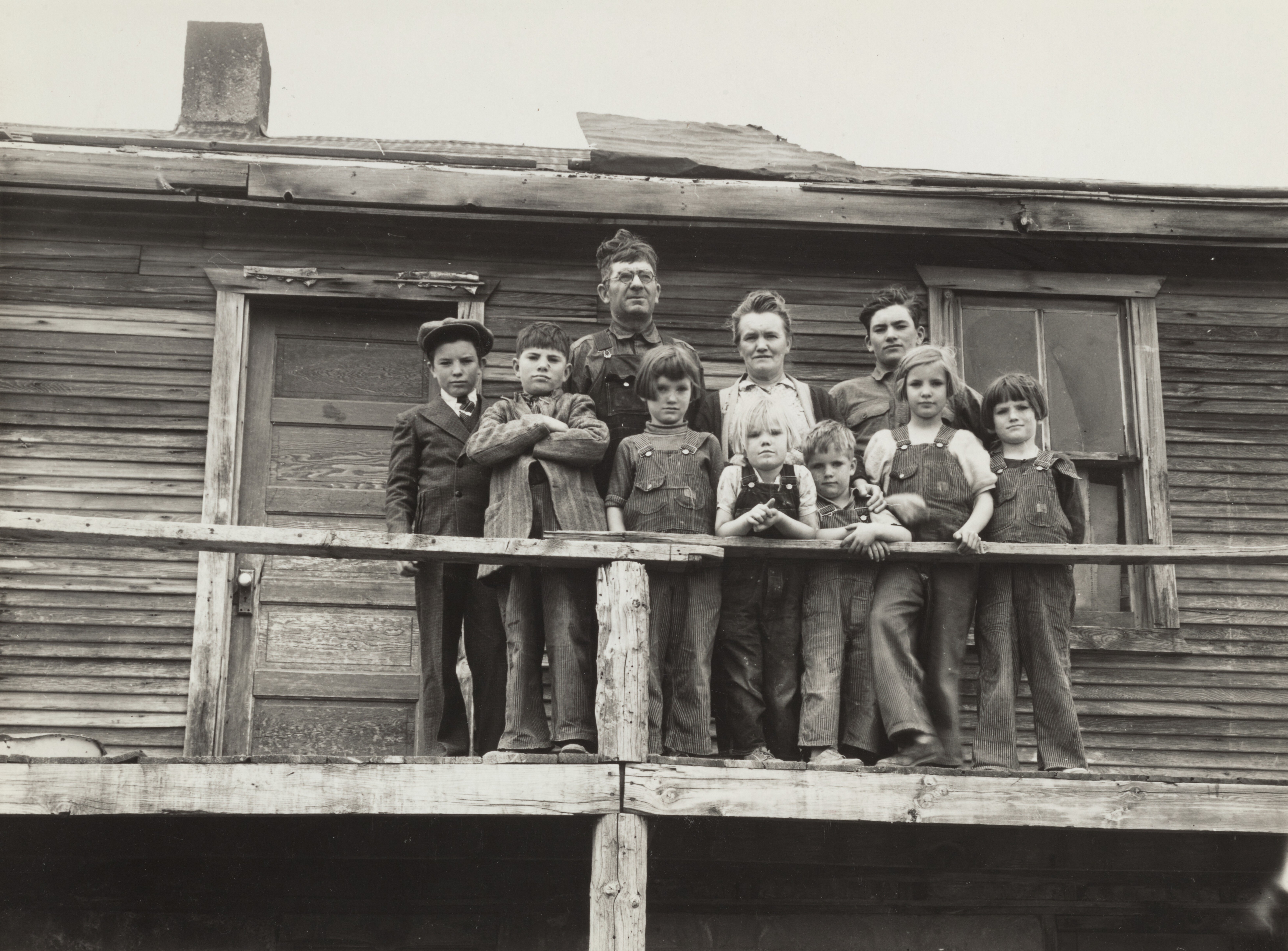 Фермерская семья в Айдахо, 1936. Фотограф Артур Ротштейн