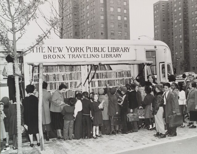 Букмобиль. Передвижная библиотека в Бронксе, 1950-е