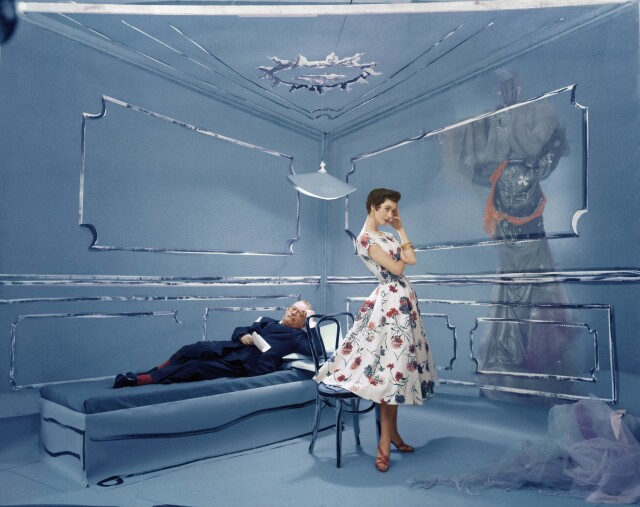 Модель в кабинете психоаналитика, 1953. Фотограф Хорст П. Хорст