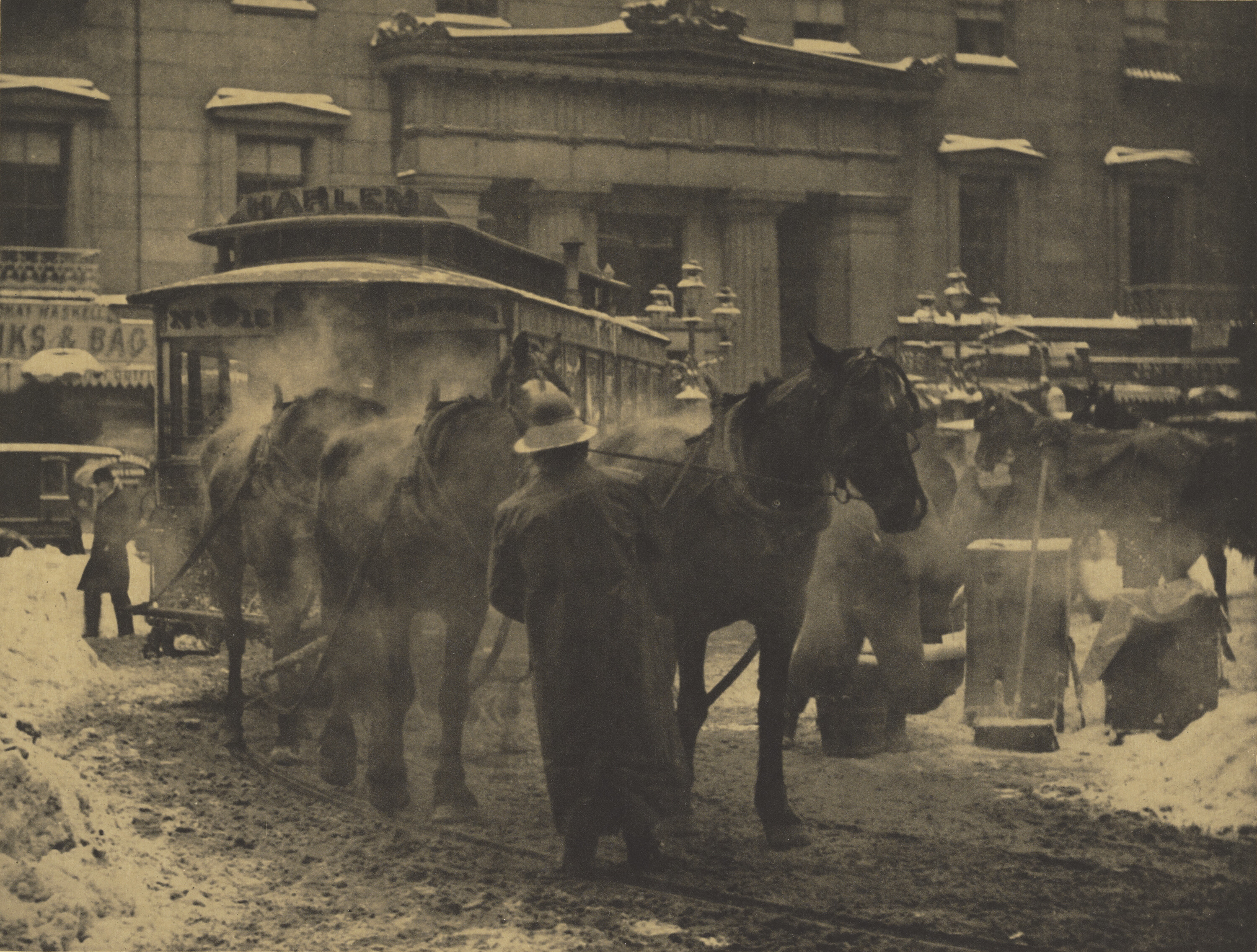 Конечная остановка. Нью-Йорк, 1893. Фотограф Алфред Стиглиц