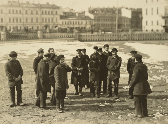 Группа питерских хулиганов, 1910. Фотограф Карл Карлович Булла