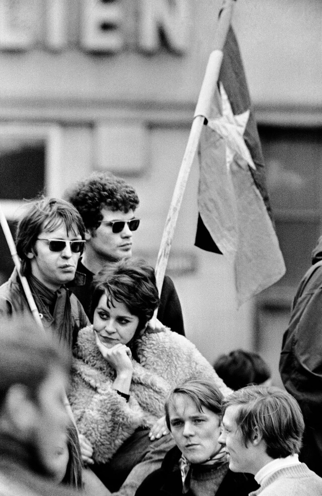 Протест против войны во Вьетнаме. Мюнхен, 1969. Фотограф Димитри Сулас