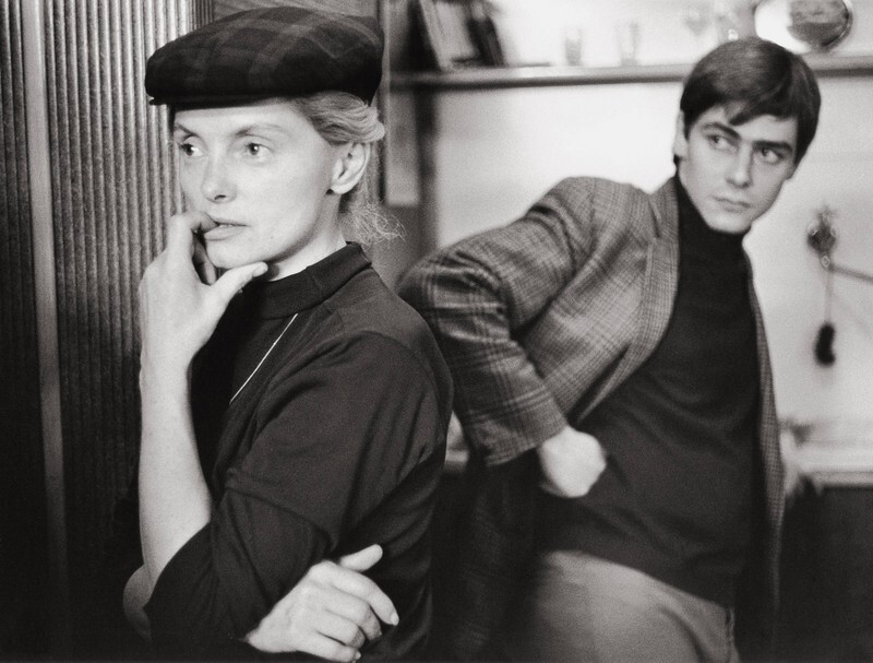Актриса Эрни Мангольд и график Вальтер Шмёгнер, ок. 1966. Фотограф Франц Хубманн