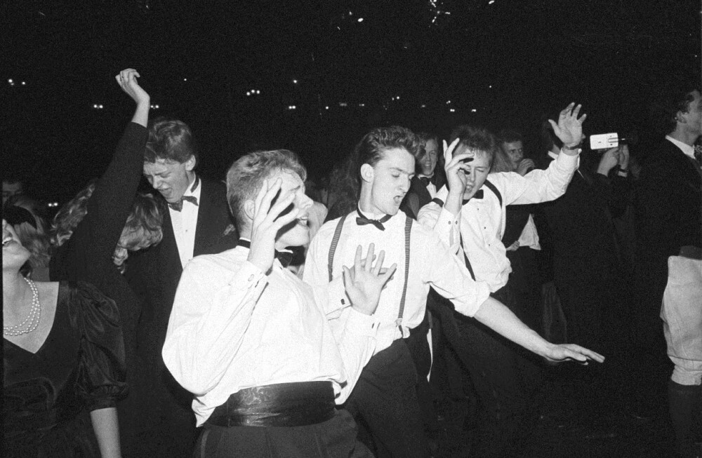 Майкл, Ричард и Крис, 1987. Фотограф Дафидд Джонс