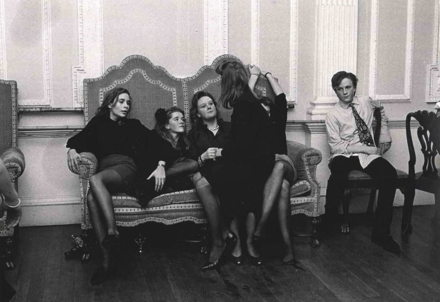 Новогодняя вечеринка, 1988. Фотограф Дафидд Джонс