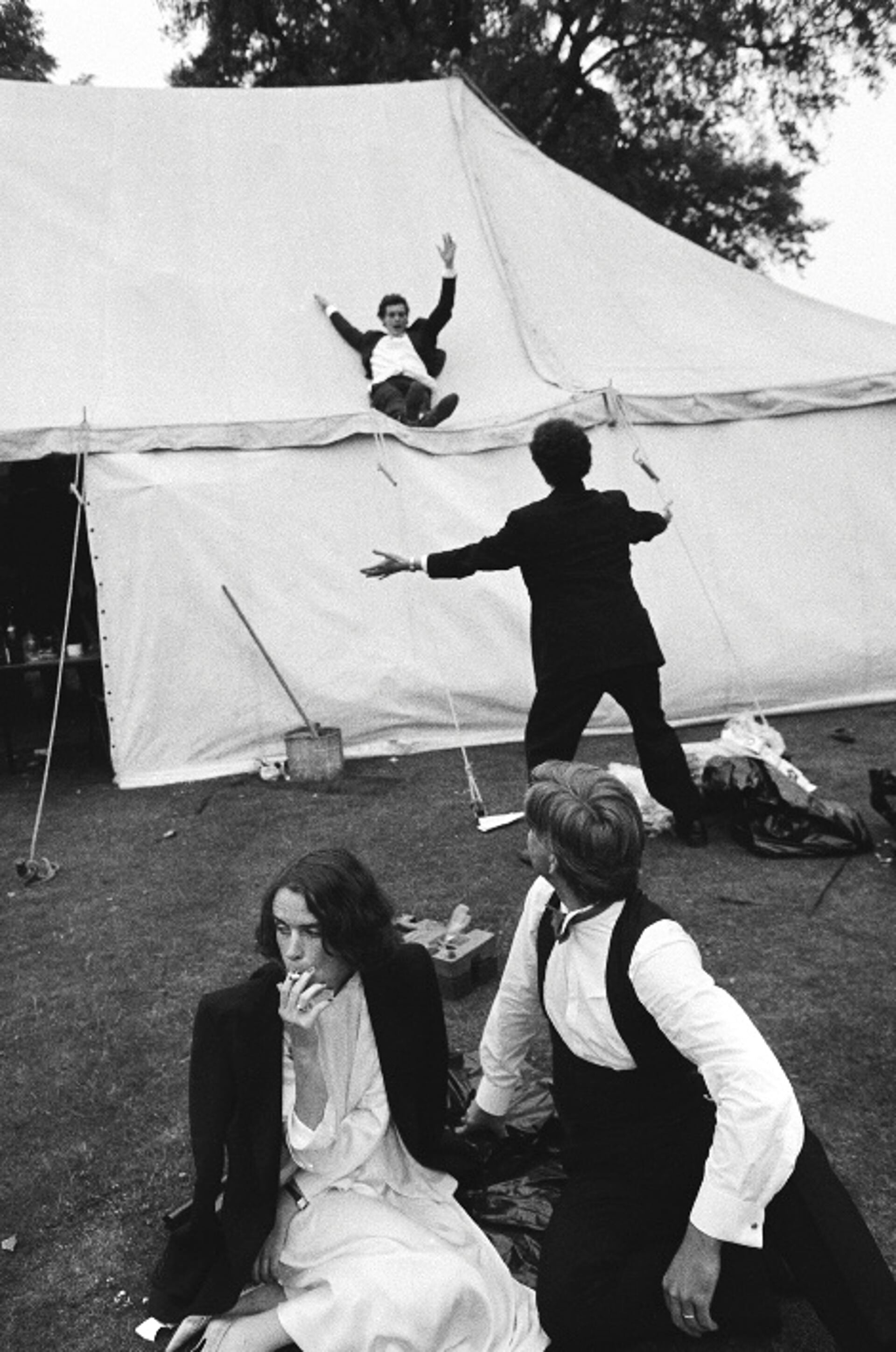 Скользить по шатру, Оксфорд, 1983. Фотограф Дафидд Джонс