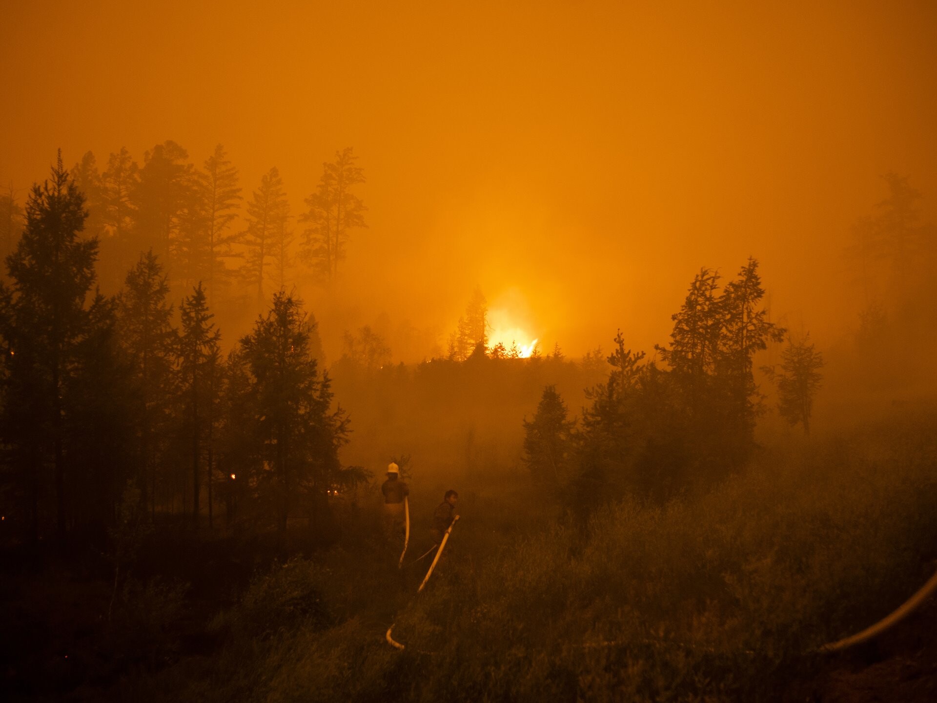 Победитель, Европа, фотосерия, 2022. Как горит мёрзлая земля. Лесной пожар, Саха, 8 июля 2021 года. Автор Нанна Хайтманн