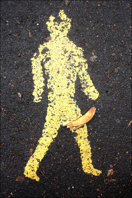 Жёлтый человечек. Фотограф Дэвид Гибсон