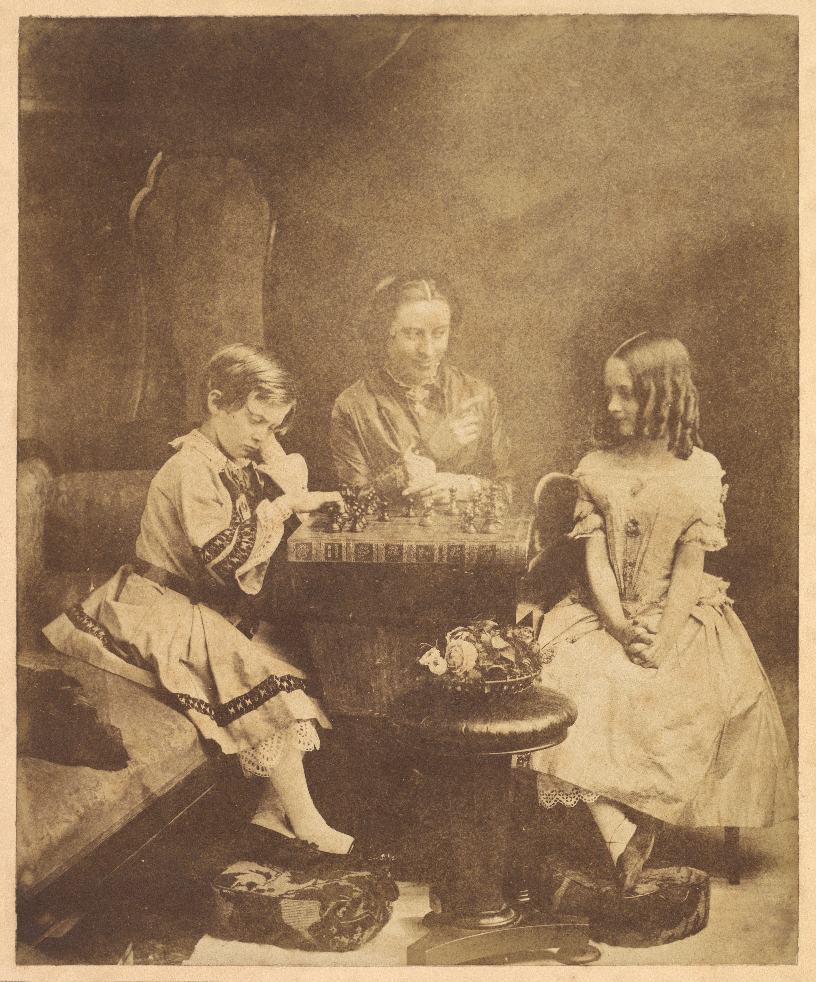 Детский мат (шахматы), 1855. Автор Оскар Густав Рейландер