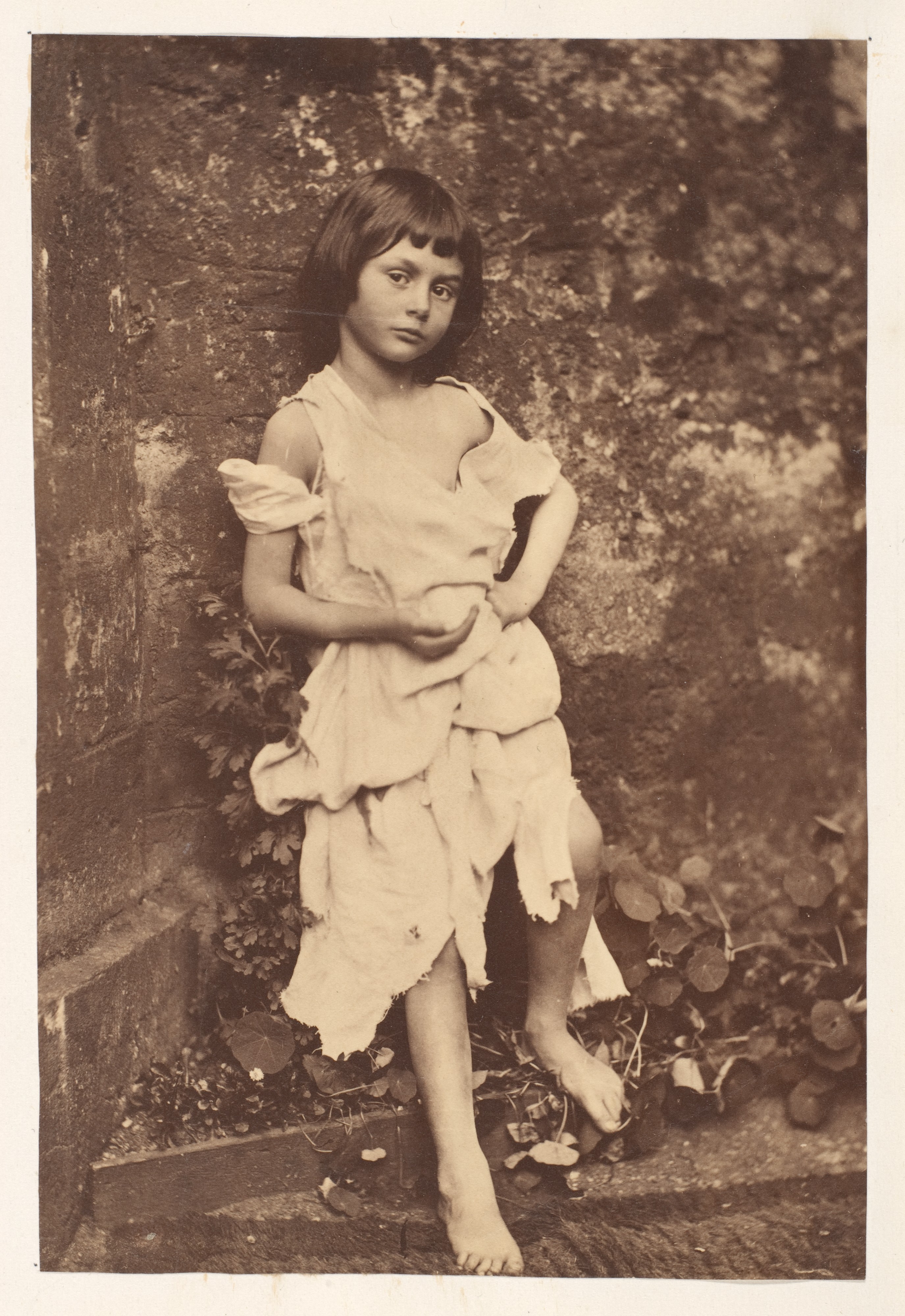 Алиса Плезенс Лидделл в образе попрошайки, 1858. Автор Льюис Кэрролл