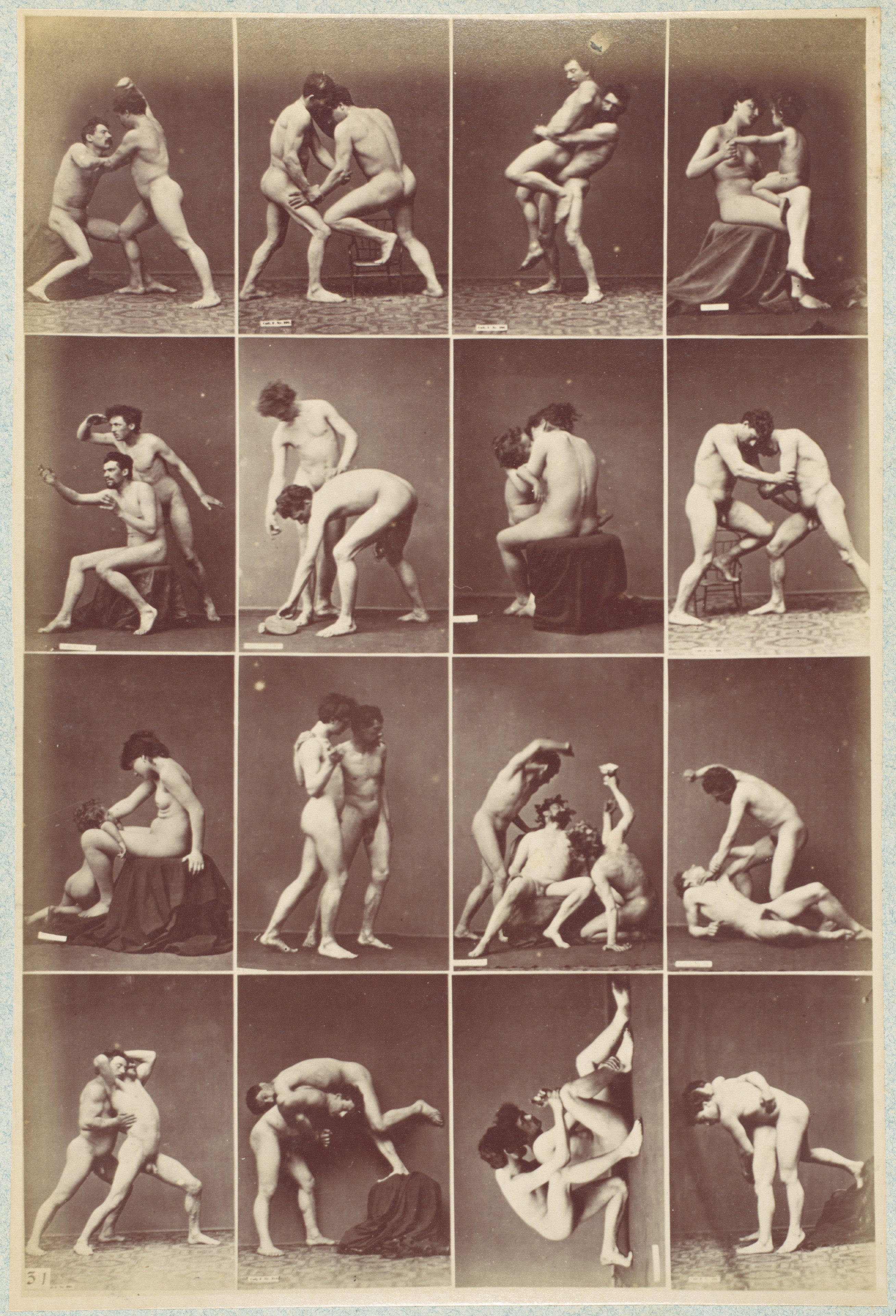 Из фотоальбома Исследования поз, 1880. Автор Луи Игут