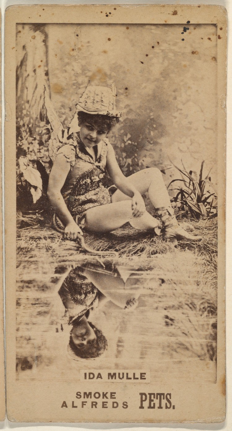 Ида Мюлле из серии торговых карточек «Актрисы» для рекламы табака, 1888