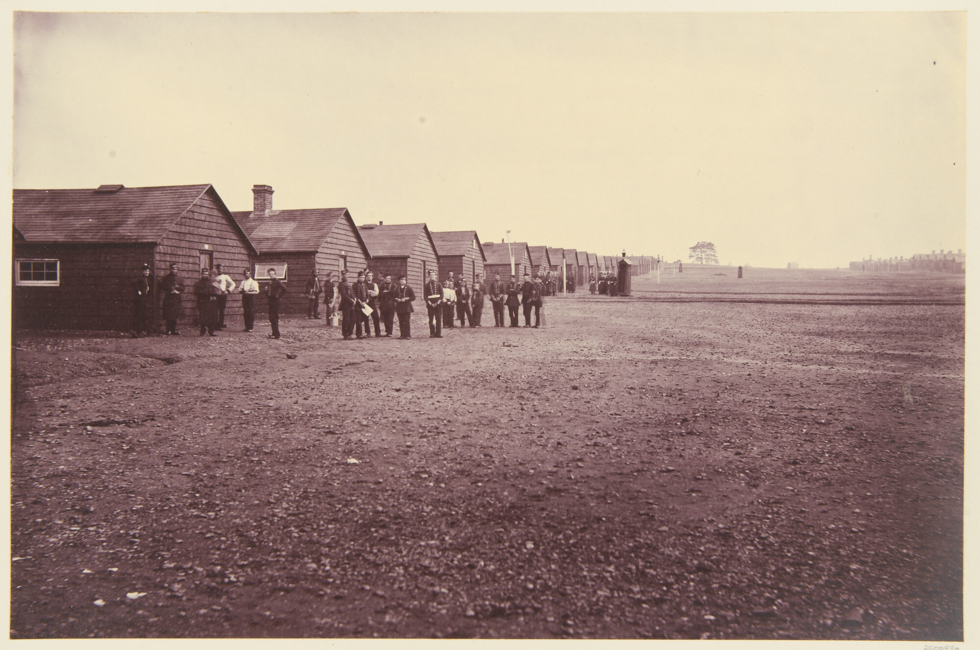 Парадная площадка на тренировочной военной базе в Олдершоте, ок. 1857