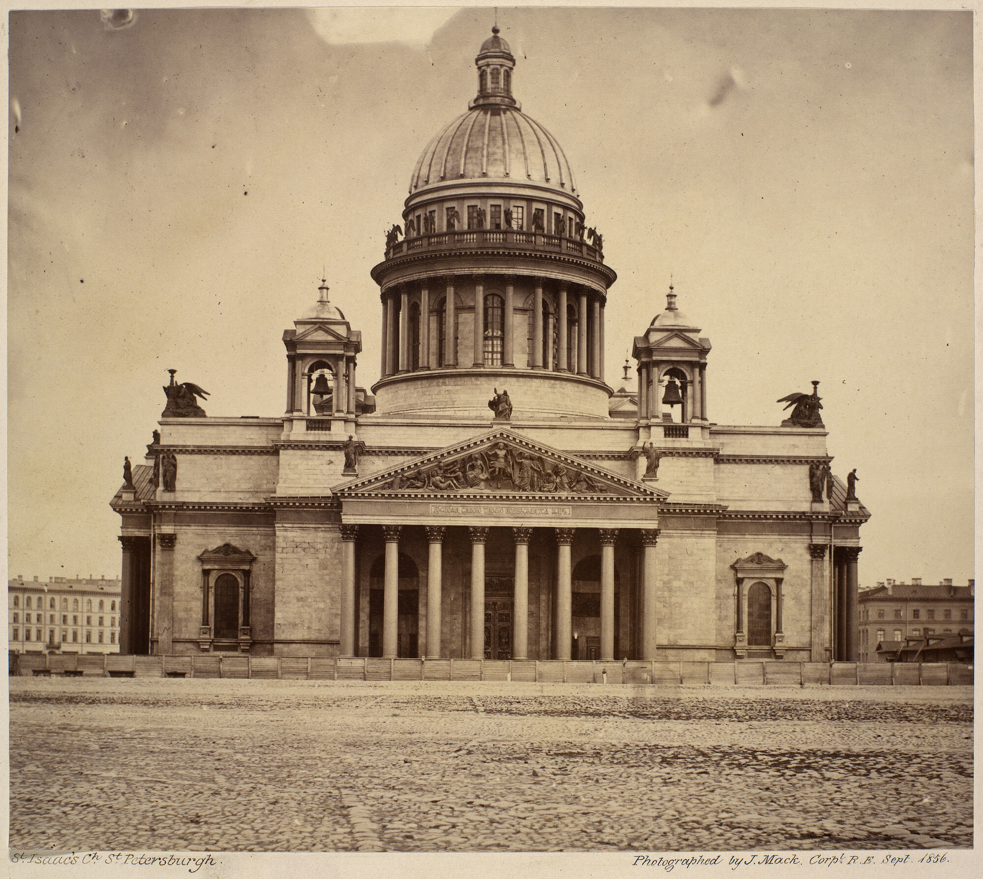 Исаакиевский собор, Санкт-Петербург, 1856. Фотограф Джеймс Мак